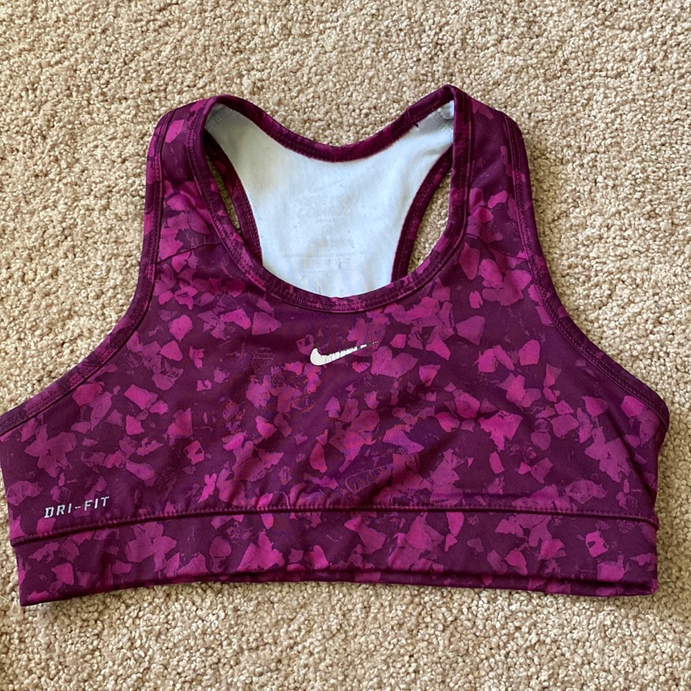 Purple Nike Dri-Fit Sports Bra